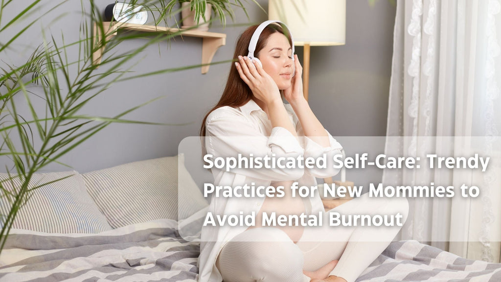 Woman using digital wellness apps for self-care in serene, tranquil setting