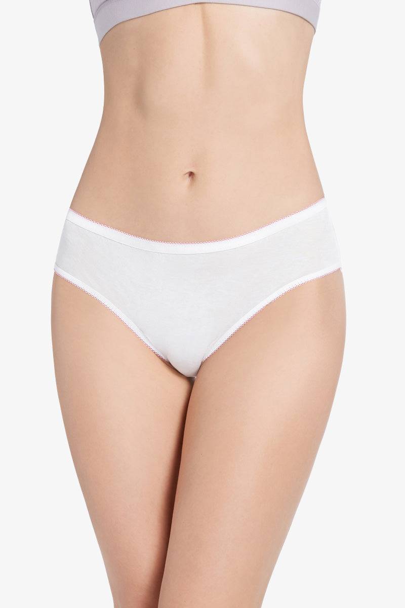 2Pcs Women's Disposable 100% Pure Cotton Underwear Travel
