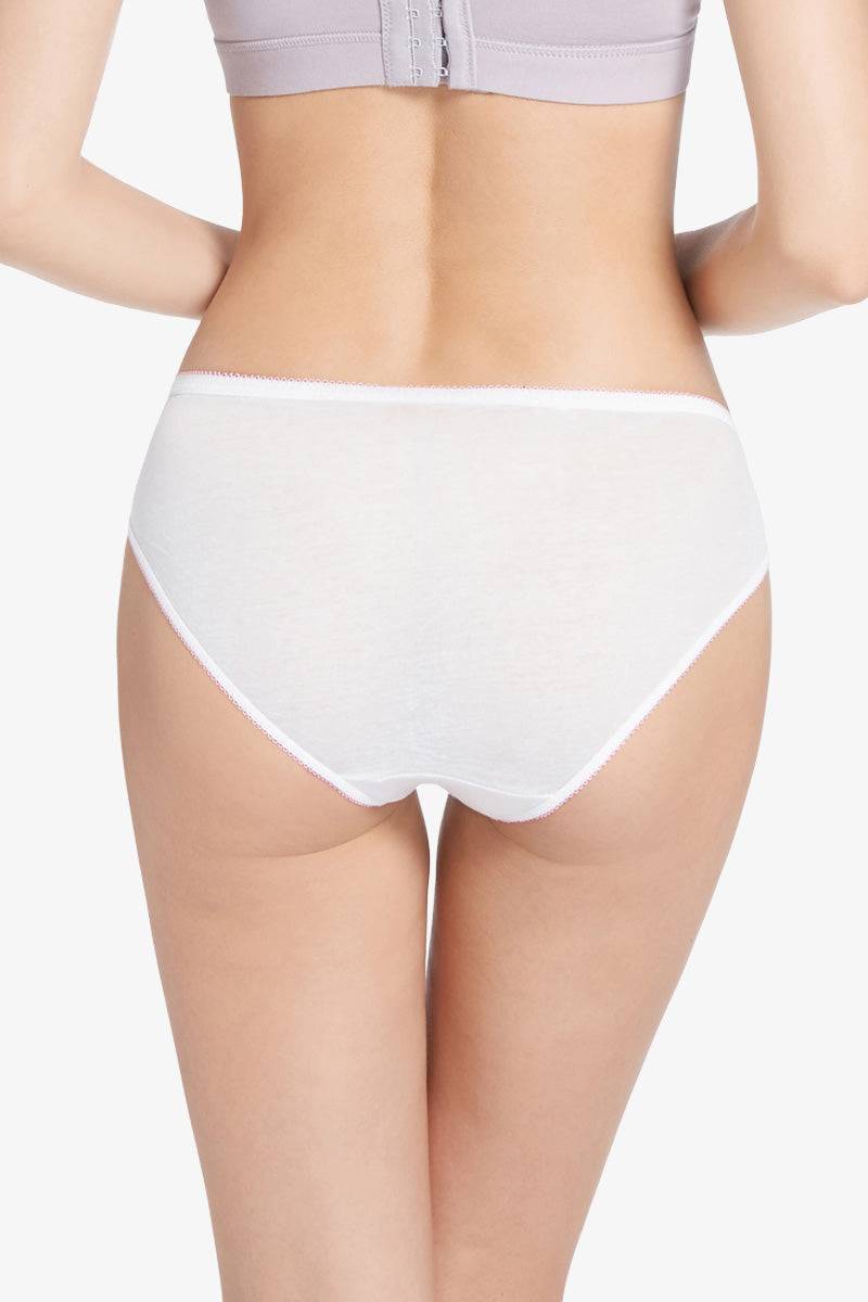 Disposable Underwear for Women 100% Cotton Disposable Underwear for Travel  White Women's Disposable Panties 10 Packs