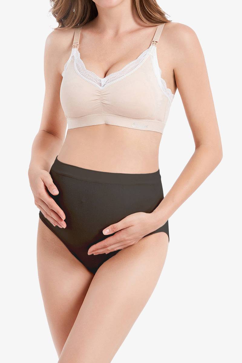 HOFISH Women's Maternity Underwear High Waist Seamless & Supportive  Pregnancy Shapewear Over Bump 2Beiges S at  Women's Clothing store